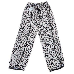 Chelsea 28 Ana Pants Womens XXS Smocked Split Leg Pants Leopard Animal Print